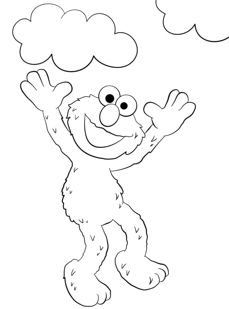 Free printable Elmo coloring page #203522 from Cartoon Characters collection