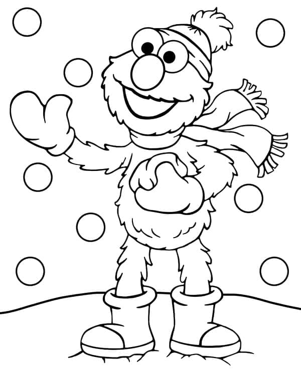 Free printable Elmo coloring page #203523 from Cartoon Characters collection