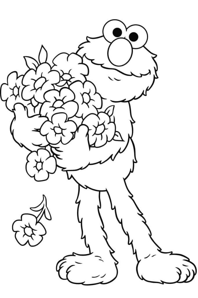 Free printable Elmo coloring page #203527 from Cartoon Characters collection