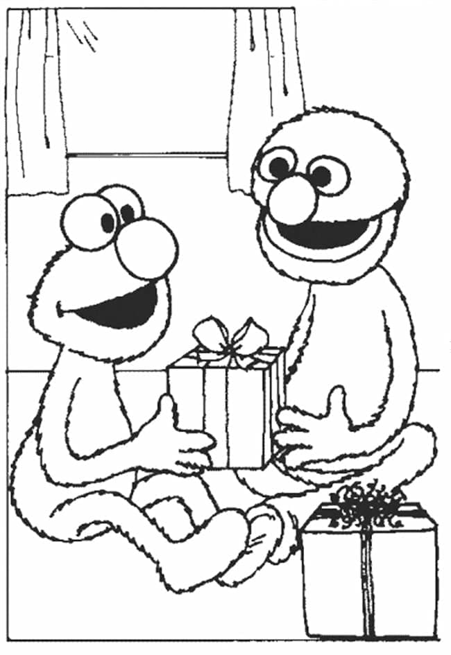 Free printable Elmo coloring page #203528 from Cartoon Characters collection