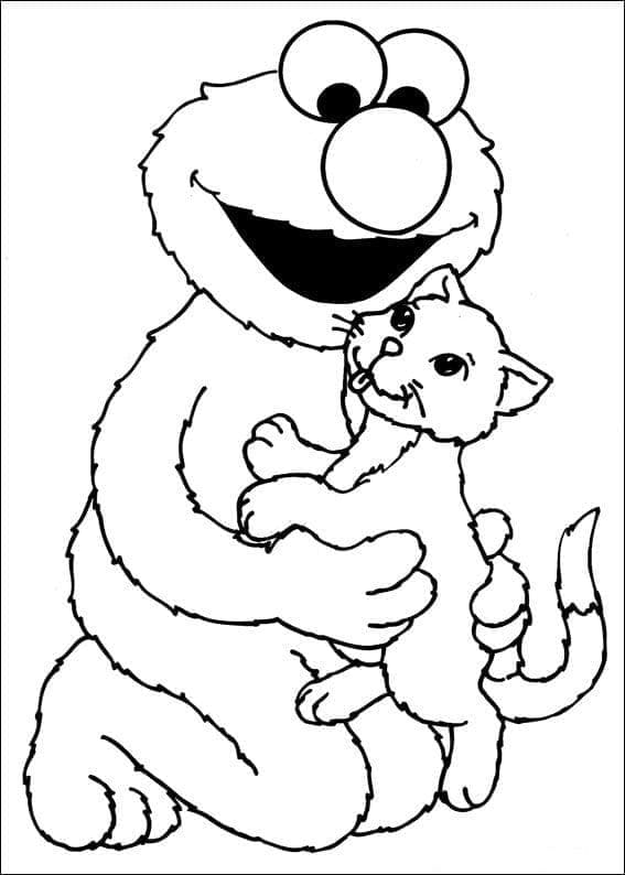 Free printable Elmo coloring page #203530 from Cartoon Characters collection