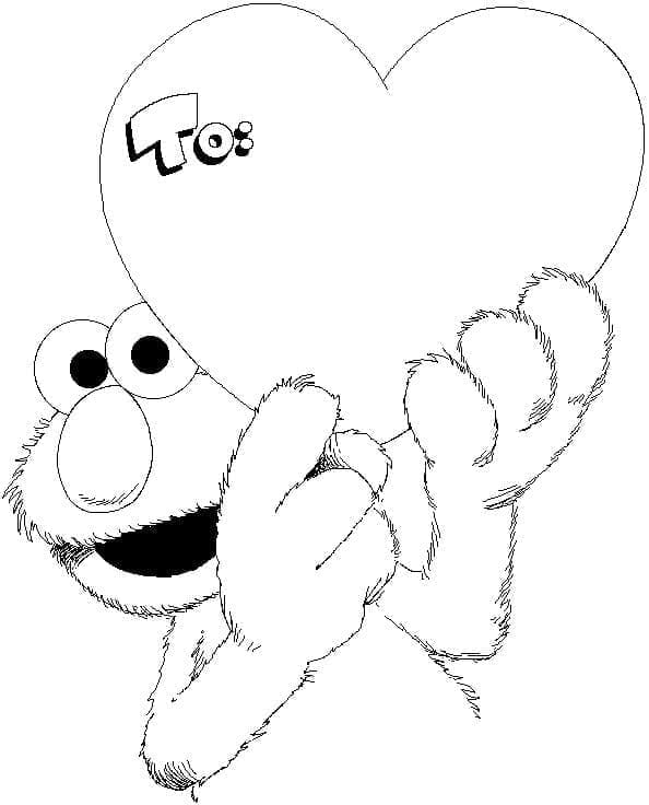 Free printable Elmo coloring page #203531 from Cartoon Characters collection
