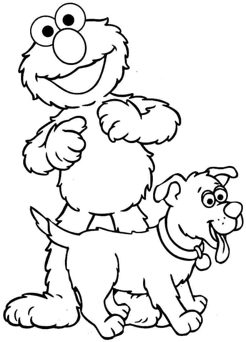 Free printable Elmo coloring page #203540 from Cartoon Characters collection