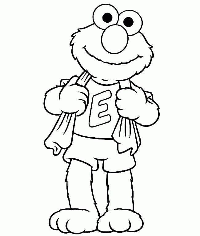 Free printable Elmo coloring page #203547 from Cartoon Characters collection