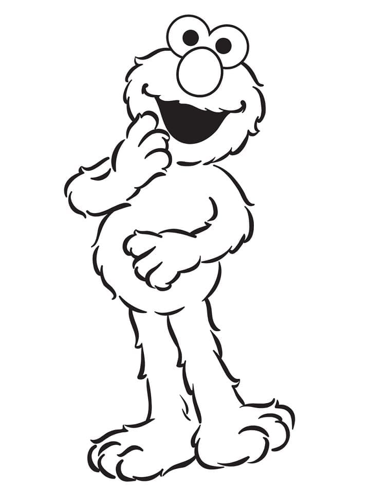 Free printable Elmo coloring page #203556 from Cartoon Characters collection