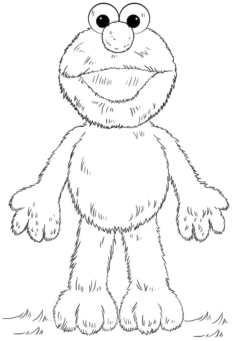 Free printable Elmo coloring page #203557 from Cartoon Characters collection