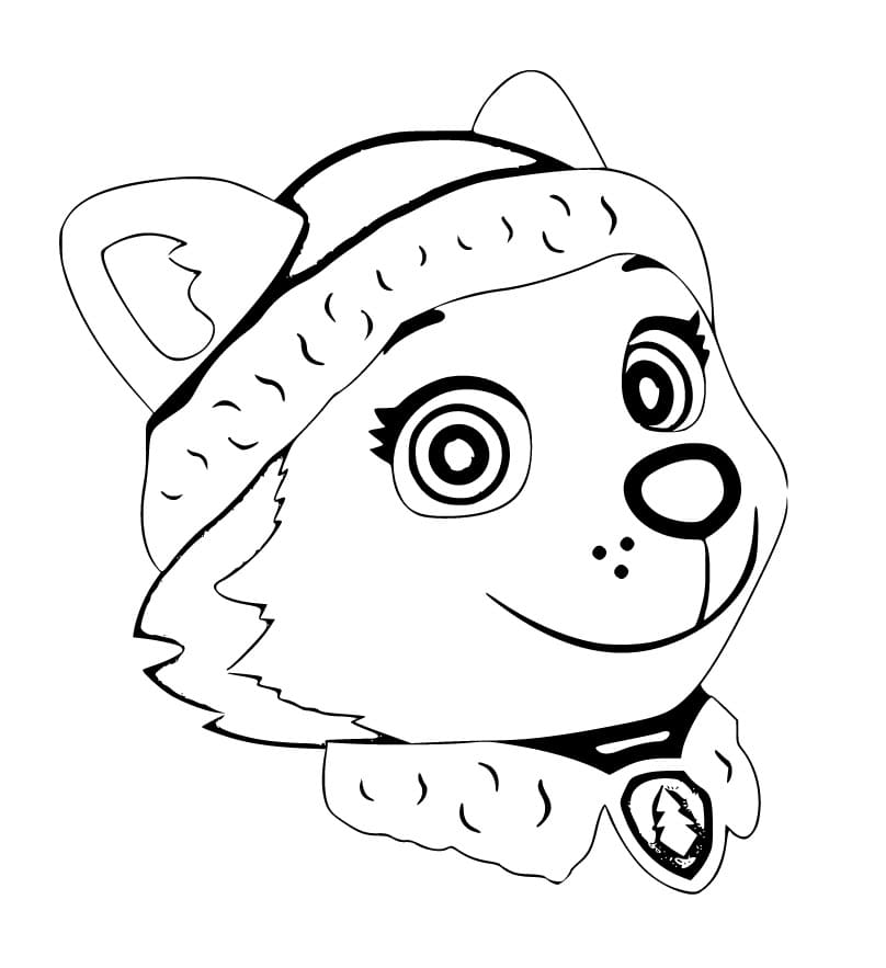 Free printable Everest PAW Patrol coloring page #181749 from Cartoon Characters collection