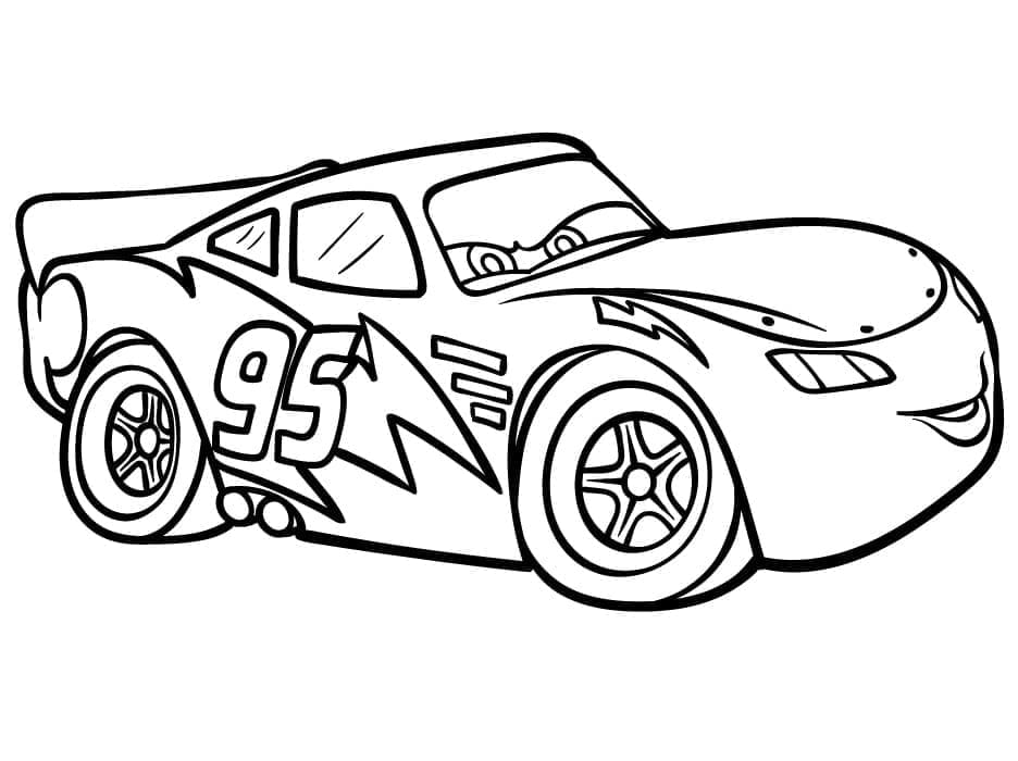 Free printable Flash McQueen coloring page #183639 from Cartoon Characters collection