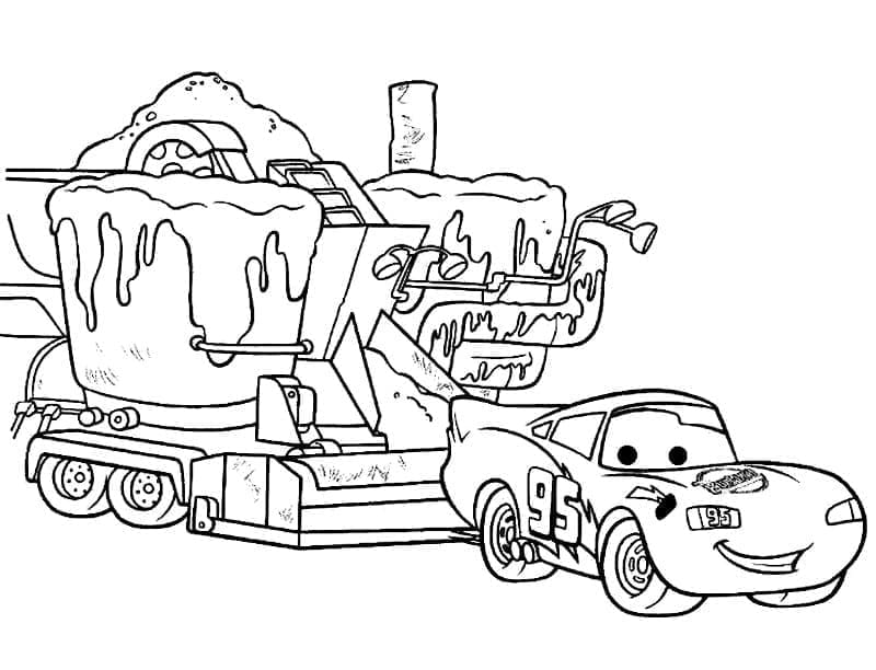 Free printable Flash McQueen coloring page #183643 from Cartoon Characters collection