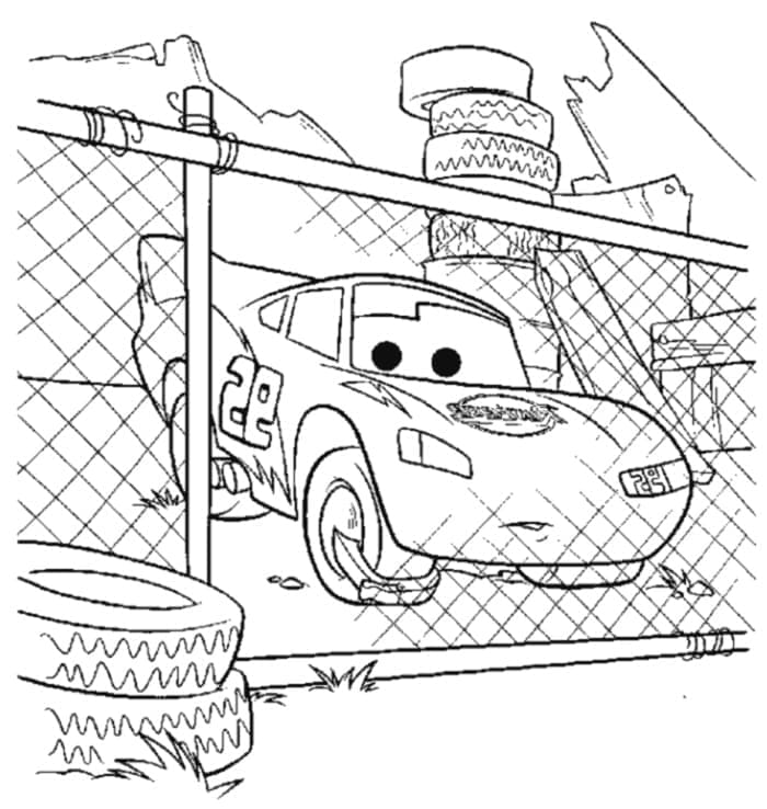Free printable Flash McQueen coloring page #183645 from Cartoon Characters collection