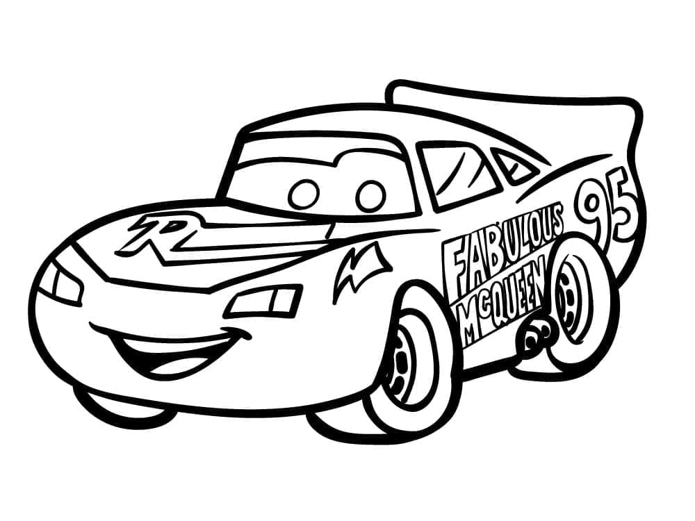 Free printable Flash McQueen coloring page #183650 from Cartoon Characters collection