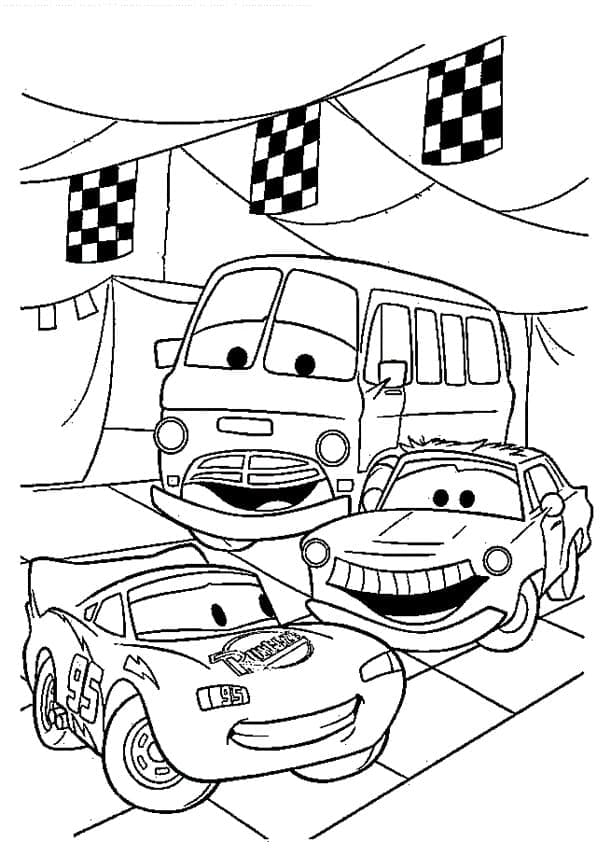 Free printable Flash McQueen coloring page #183660 from Cartoon Characters collection