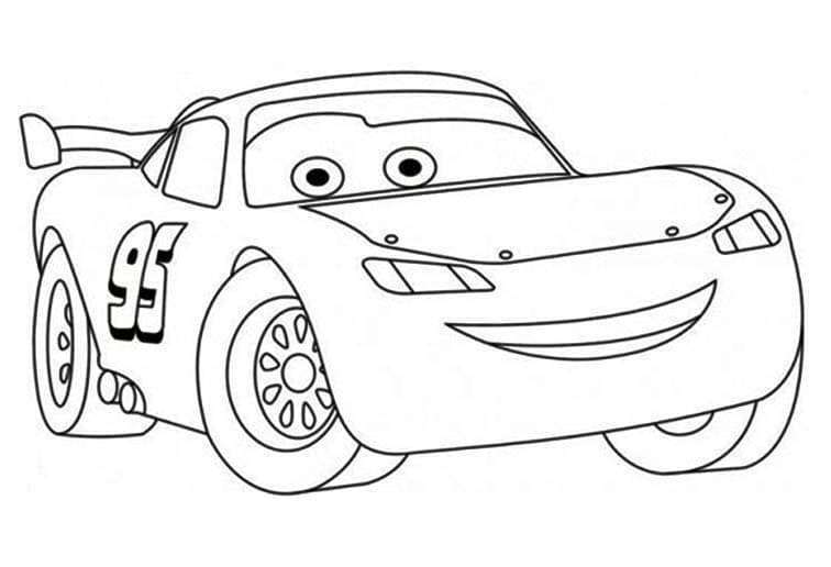Free printable Flash McQueen coloring page #183661 from Cartoon Characters collection