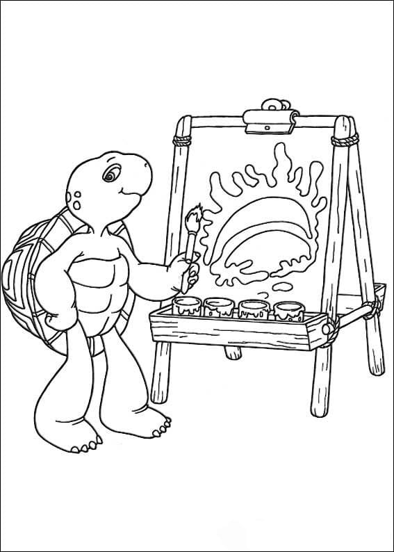 Free printable Franklin coloring page #189072 from Cartoon Characters collection