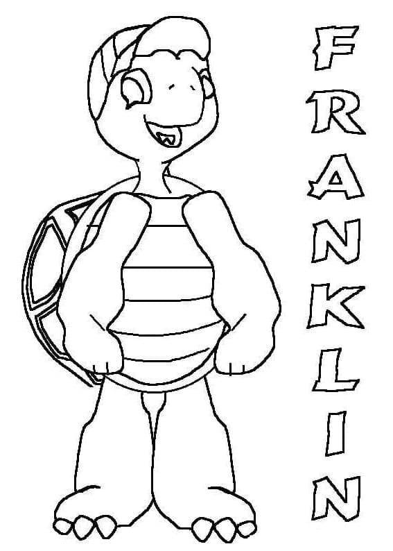 Free printable Franklin coloring page #189096 from Cartoon Characters collection