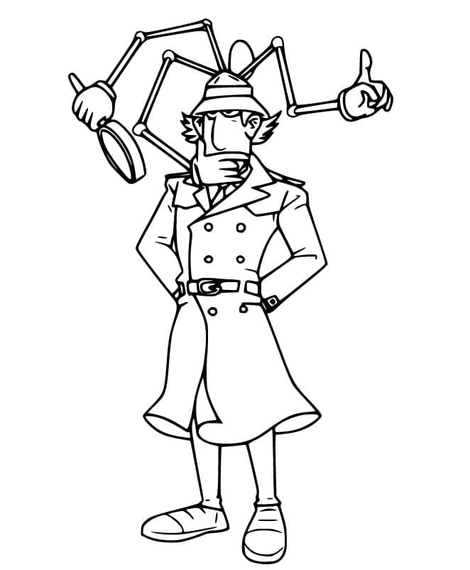 Free printable Gadget Inspector coloring page #203229 from Cartoon Characters collection