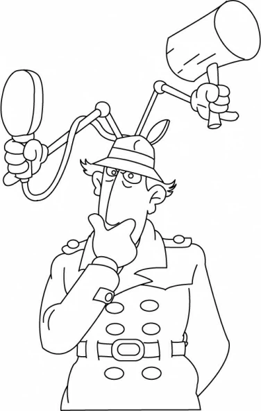 Free printable Gadget Inspector coloring page #38871 from Cartoon Characters collection