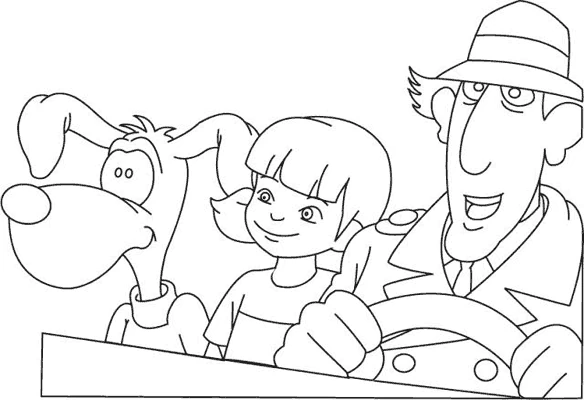 Free printable Gadget Inspector coloring page #38874 from Cartoon Characters collection
