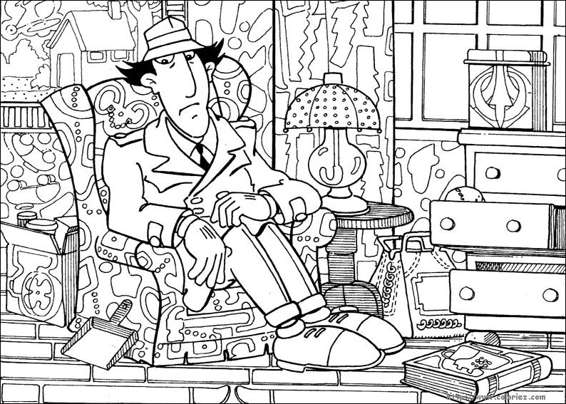 Free printable Gadget Inspector coloring page #38884 from Cartoon Characters collection