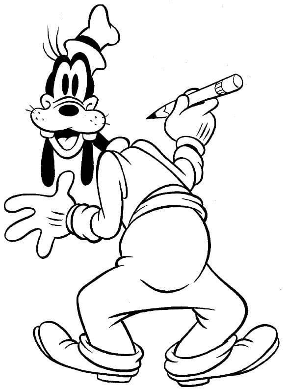 Free printable Goofy coloring page #196254 from Cartoon Characters collection Free printable Goofy coloring page #196254 from Cartoon Characters collection