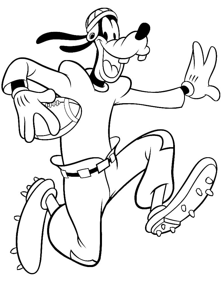 Free printable Goofy coloring page #196272 from Cartoon Characters collection