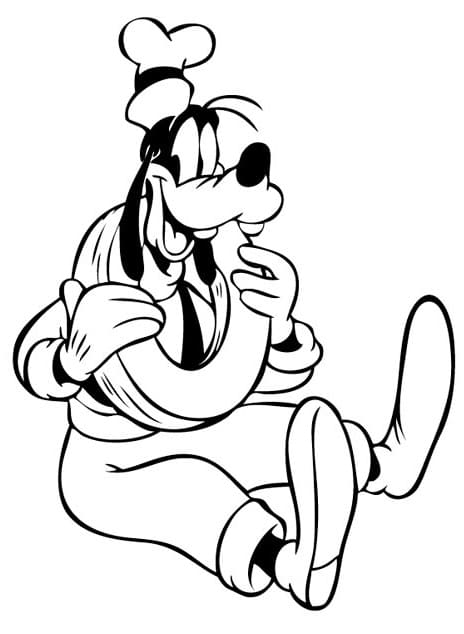 Free printable Goofy coloring page #196274 from Cartoon Characters collection