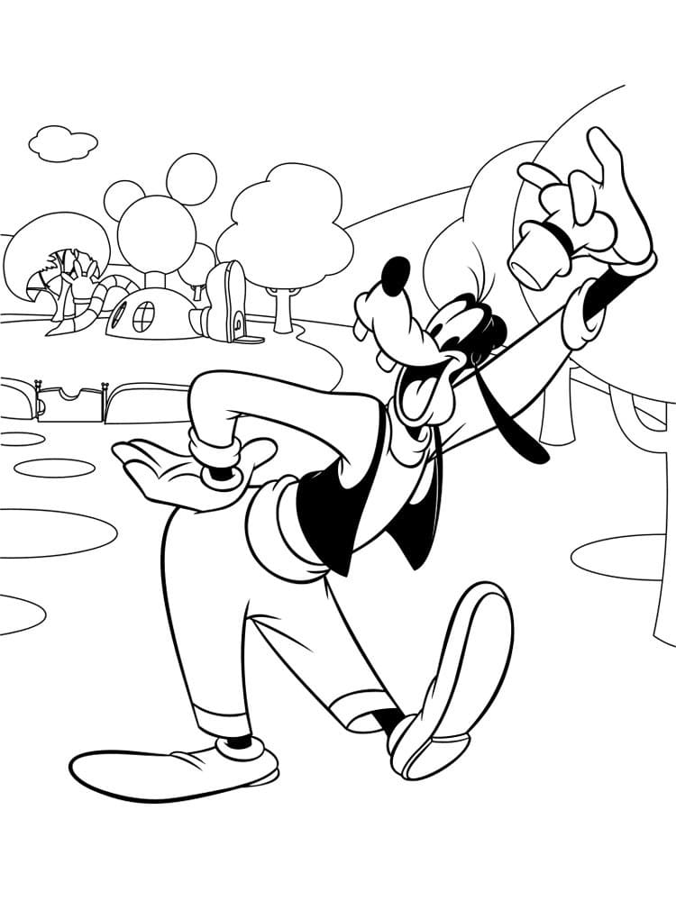 Free printable Goofy coloring page #196275 from Cartoon Characters collection Free printable Goofy coloring page #196275 from Cartoon Characters collection