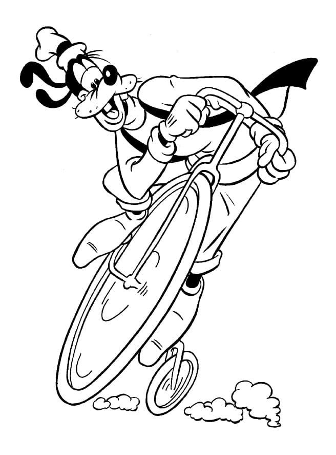 Free printable Goofy coloring page #196285 from Cartoon Characters collection