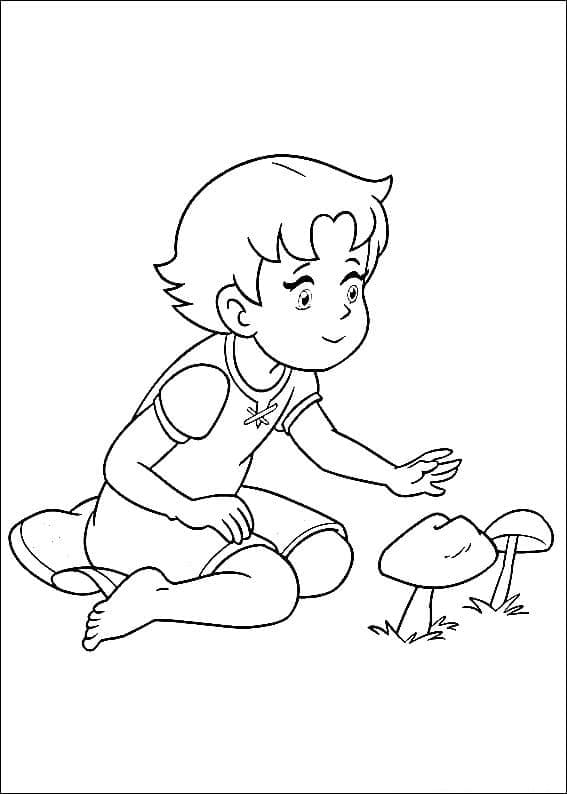 Free printable Heidi coloring page #186789 from Cartoon Characters collection