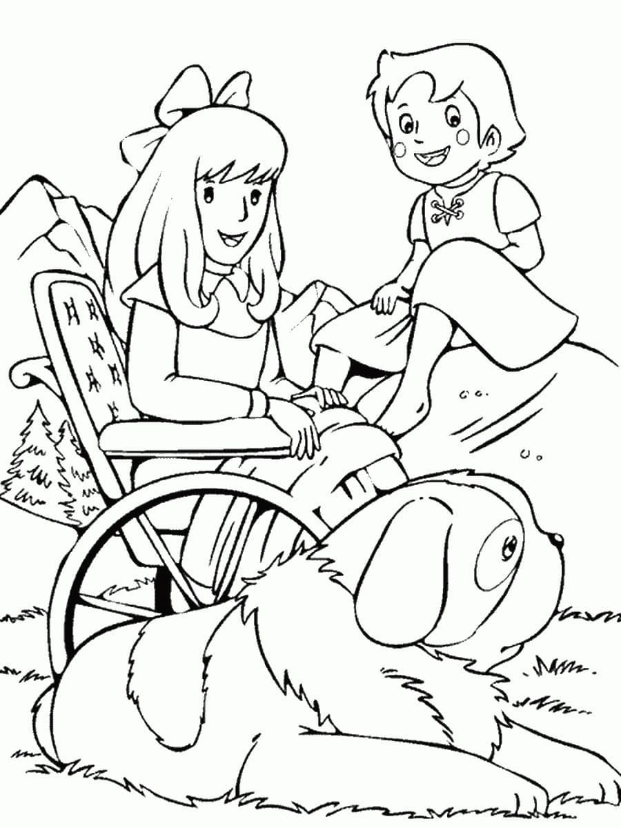 Free printable Heidi coloring page #186799 from Cartoon Characters collection