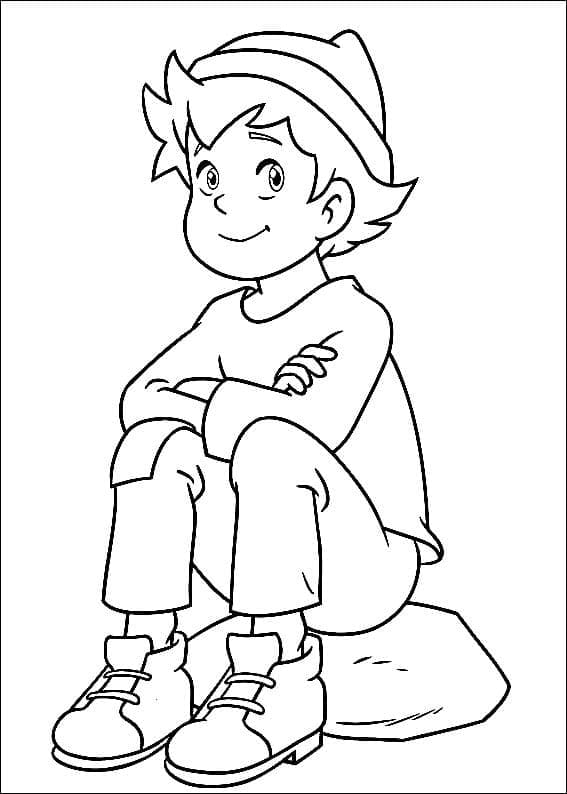 Free printable Heidi coloring page #186804 from Cartoon Characters collection