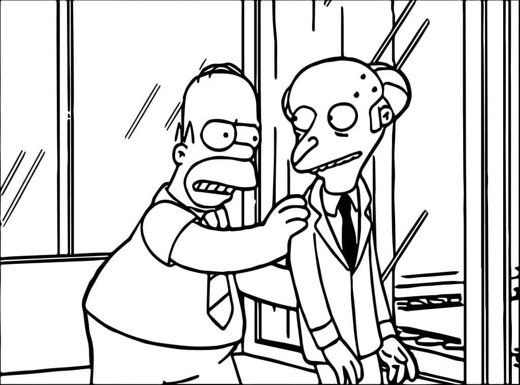 Free printable Homer Simpson coloring page #188185 from Cartoon Characters collection