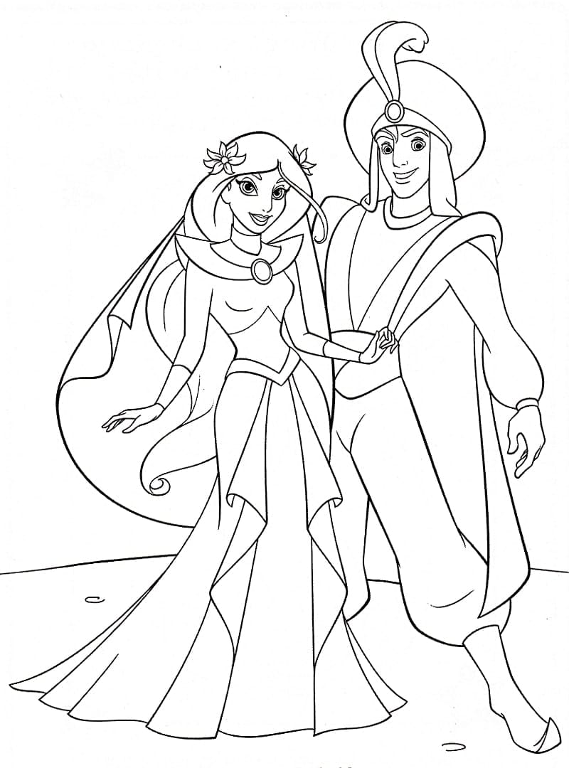 Free printable Jasmine coloring page #178627 from Cartoon Characters collection