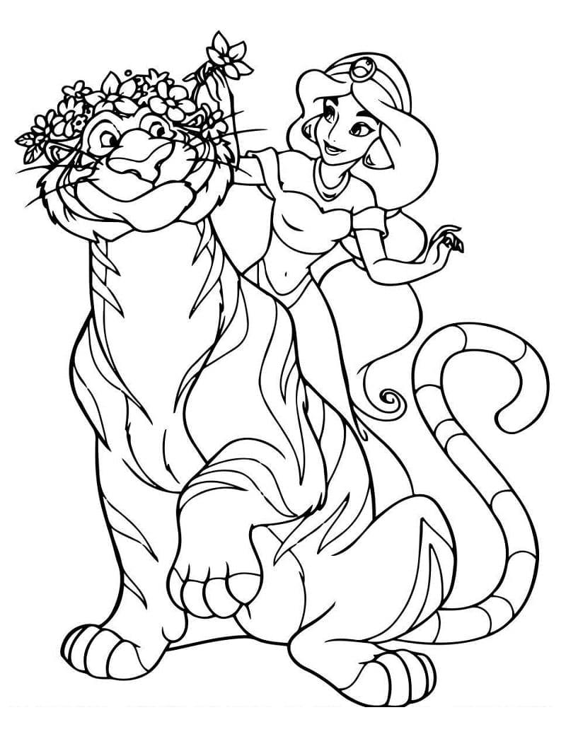 Free printable Jasmine coloring page #178633 from Cartoon Characters collection