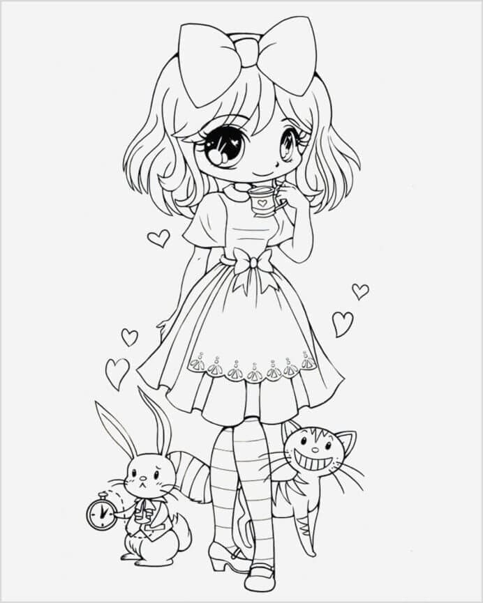 Free printable Kawaii coloring page #178129 from Cartoon Characters collection