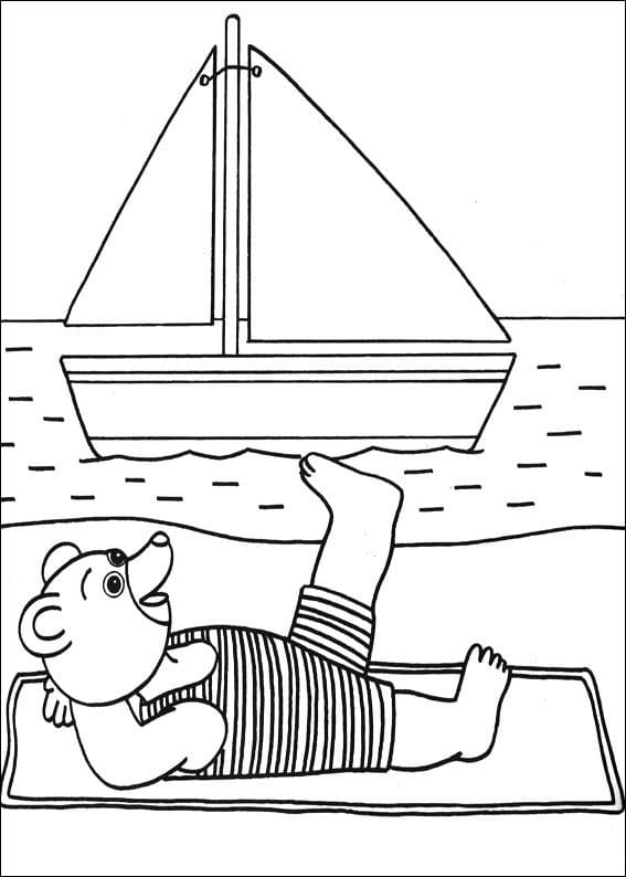 Free printable Little Brown Bear coloring page #195023 from Cartoon Characters collection