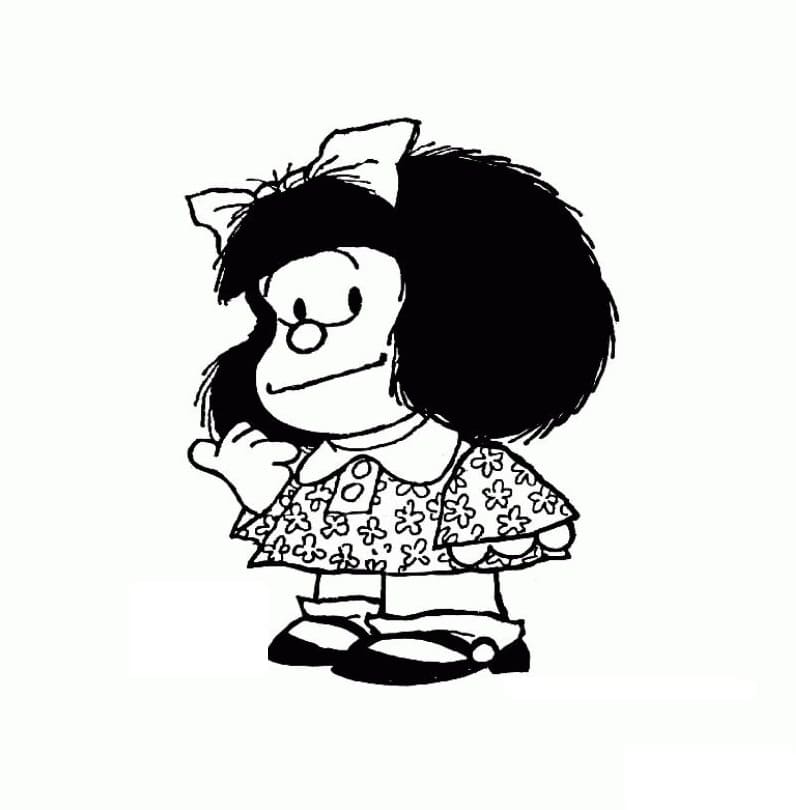 Coloring page: Mafalda (Cartoon Characters) #213279 - Free Printable Coloring Pages
