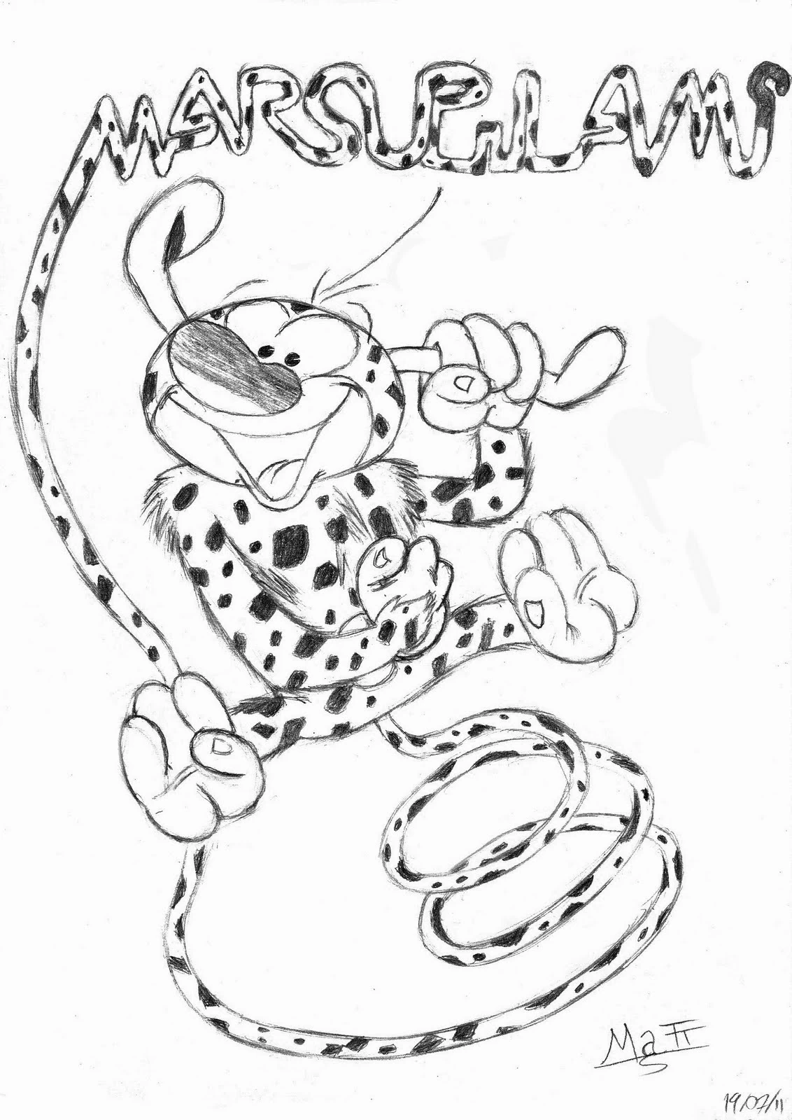 Free printable Marsupilami coloring page #50207 from Cartoon Characters collection