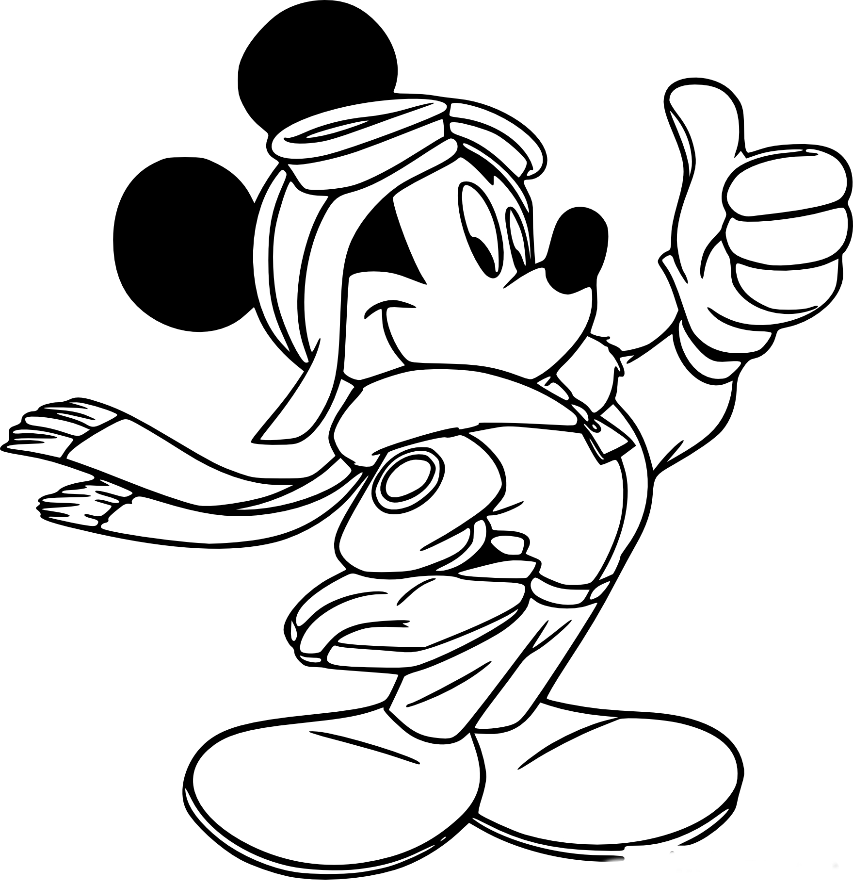 Free printable Mickey Mouse coloring page #170087 from Cartoon Characters collection