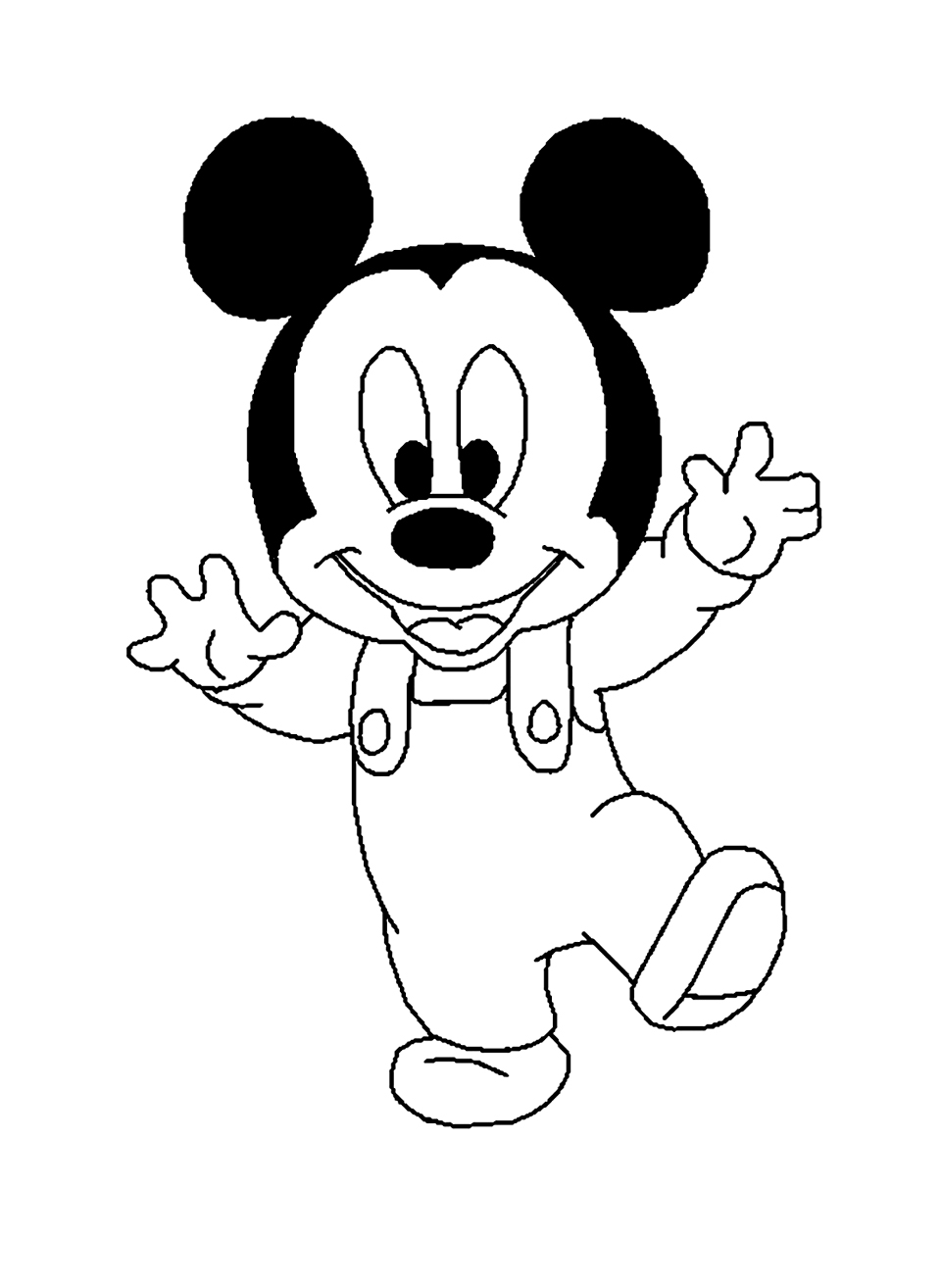 Free printable Mickey Mouse coloring page #170093 from Cartoon Characters collection