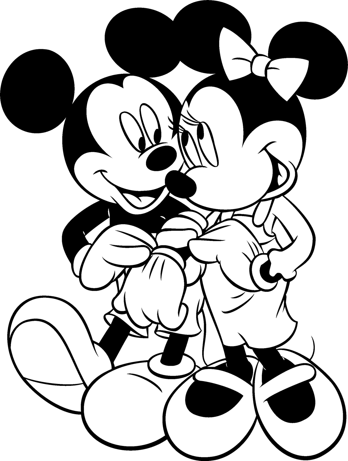 Free printable Mickey Mouse coloring page #170096 from Cartoon Characters collection
