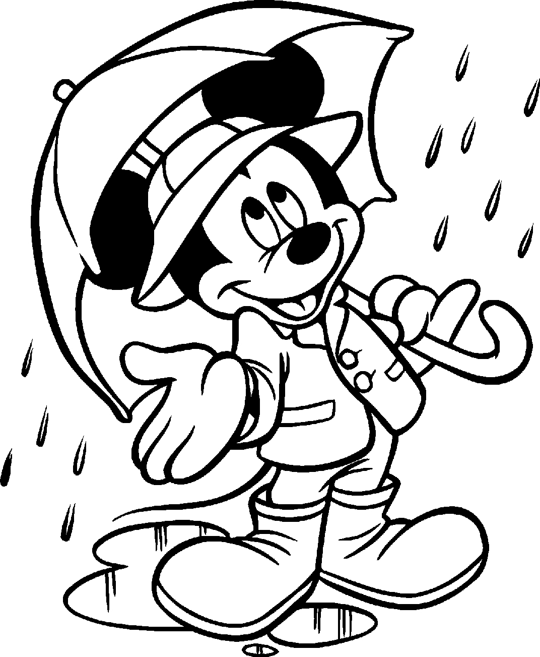 Free printable Mickey Mouse coloring page #170112 from Cartoon Characters collection