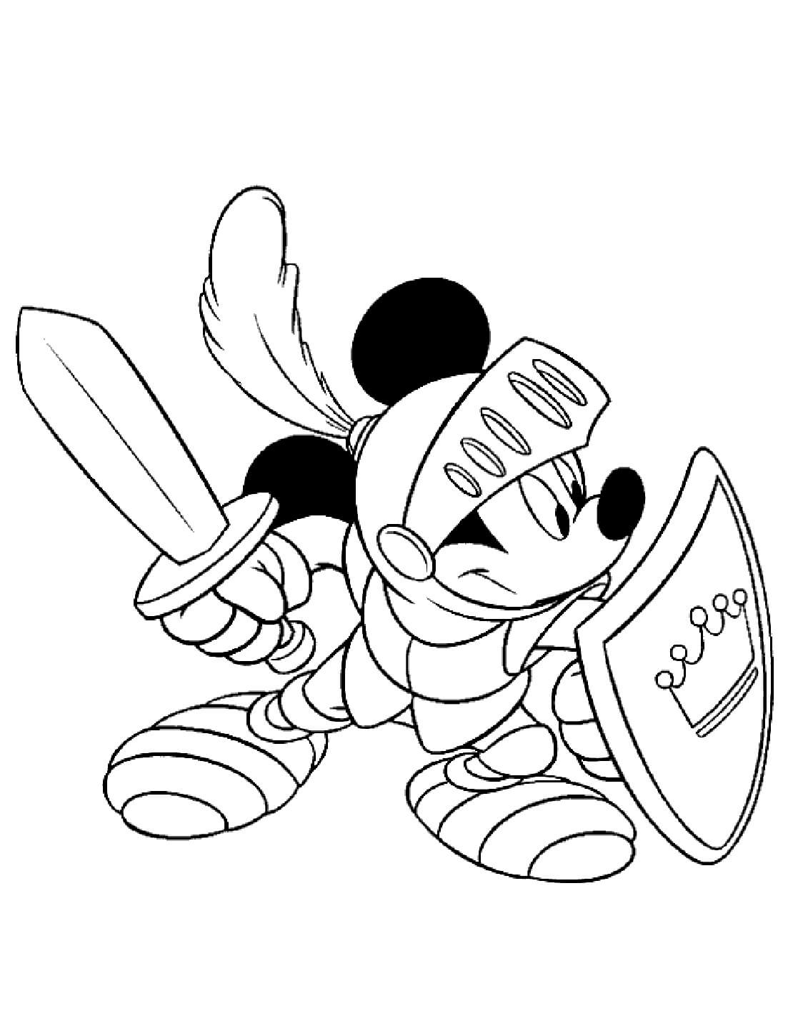 Free printable Mickey Mouse coloring page #172003 from Cartoon Characters collection