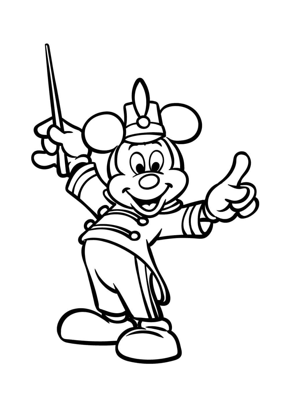 Free printable Mickey Mouse coloring page #172009 from Cartoon Characters collection