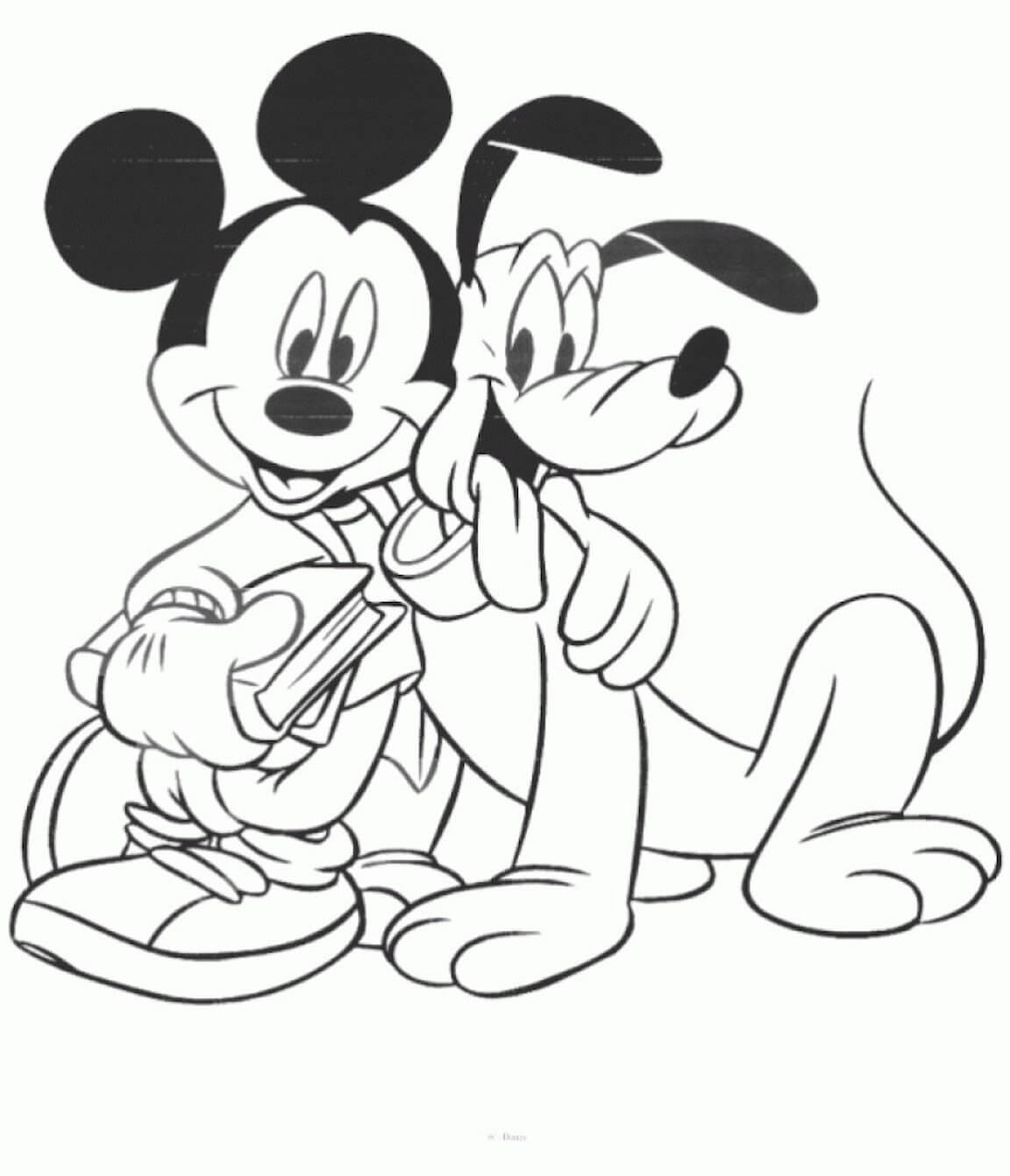 Free printable Mickey Mouse coloring page #172017 from Cartoon Characters collection