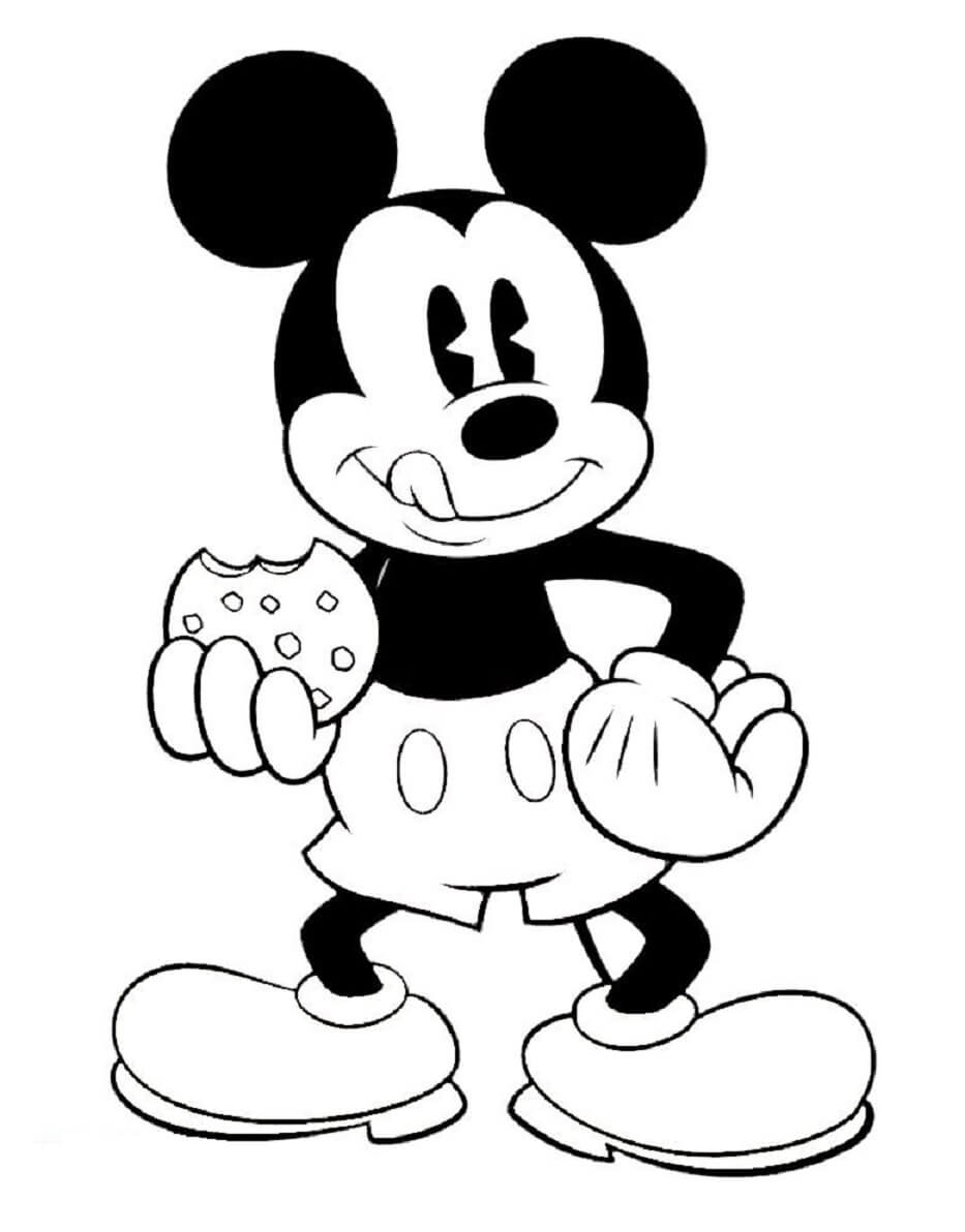 Free printable Mickey Mouse coloring page #172019 from Cartoon Characters collection