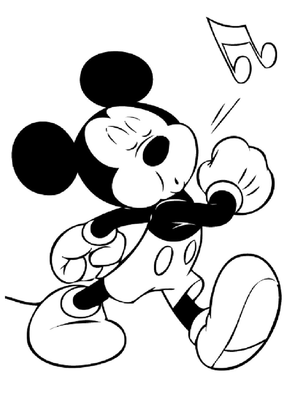 Free printable Mickey Mouse coloring page #172035 from Cartoon Characters collection