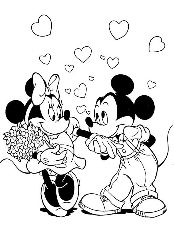 Free printable Mickey Mouse coloring page #172051 from Cartoon Characters collection