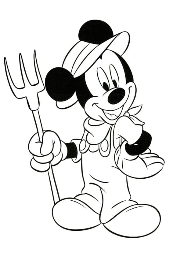 Free printable Mickey Mouse coloring page #215057 from Cartoon Characters collection