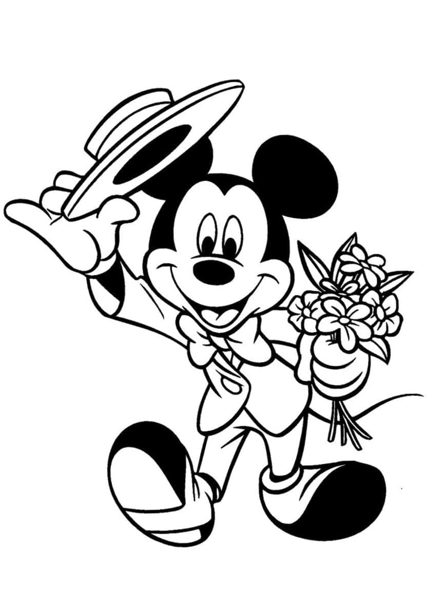 Free printable Mickey Mouse coloring page #215059 from Cartoon Characters collection Free printable Mickey Mouse coloring page #215059 from Cartoon Characters collection